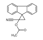 87656-19-7 (1-cyanospiro[cyclopropane-2,9'-fluorene]-1-yl) acetate