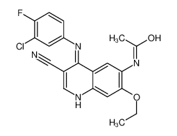 N-[4-[(3-氯-4-氟苯基)氨基]-3-氰基-7-乙氧基-6-喹啉基]乙酰胺