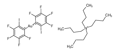 1036240-32-0 structure, C28H38AuF8I2N