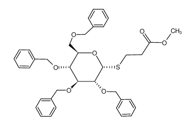 87119-52-6 3-<(2,3,4,6-Tetra-O-benzyl-α-D-glucopyranosyl)thio>propionsaeure-methylester