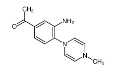 1-[3-amino-4-(4-methylpyrazin-1-yl)phenyl]ethanone 887595-34-8