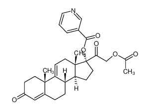 119669-94-2 spectrum, Nicotinic acid (8S,10S,13S,14S,17R)-17-(2-acetoxy-acetyl)-10,13-dimethyl-3-oxo-2,3,6,7,8,10,12,13,14,15,16,17-dodecahydro-1H-cyclopenta[a]phenanthren-17-yl ester