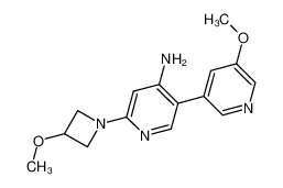 5'-methoxy-6-(3-methoxy-1-azetidinyl)-3,3'-bipyridin-4-amine 1354289-32-9