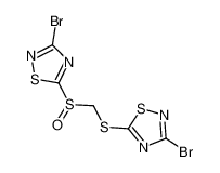 3-bromo-5-[(3-bromo-1,2,4-thiadiazol-5-yl)sulfinylmethylsulfanyl]-1,2,4-thiadiazole 134947-29-8