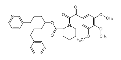 1,7-二(吡啶-3-基)庚烷-4-基(2S)-1-[2-氧代-2-(3,4,5-三甲氧基苯基)乙酰基]哌啶-2-羧酸酯