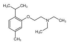 N,N-diethyl-2-(5-methyl-2-propan-2-ylphenoxy)ethanamine 3562-20-7