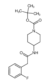 1026305-97-4 tert-butyl 4-(2-(2-fluorophenyl)acetamido)piperidine-1-carboxylate