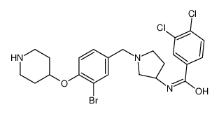 N-{(3S)-1-[3-Bromo-4-(4-piperidinyloxy)benzyl]-3-pyrrolidinyl}-3, 4-dichlorobenzamide