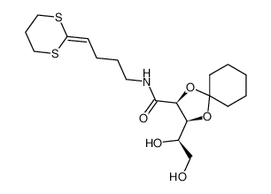 129390-56-3 (2S,3S)-N-(4-(1,3-dithian-2-ylidene)butyl)-3-((R)-1,2-dihydroxyethyl)-1,4-dioxaspiro[4.5]decane-2-carboxamide