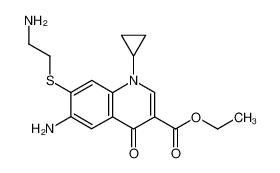 161040-75-1 6-Amino-7-(2-amino-ethylsulfanyl)-1-cyclopropyl-4-oxo-1,4-dihydro-quinoline-3-carboxylic acid ethyl ester