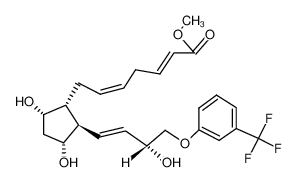 methyl (2Z,5Z)-7-[(2R)-3,5-dihydroxy-2-[(E,3R)-3-hydroxy-4-[3-(trifluoromethyl)phenoxy]but-1-enyl]cyclopentyl]hepta-2,5-dienoate 62559-74-4