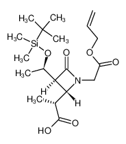 153976-18-2 (3S,4S)-1-(allyloxycarbonylmethyl)-3-[(1R)-1-(tert-butyldimethylsilyloxy)ethyl]-4-[(1R)-1-carboxyethyl]-2-azetidinone