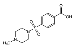 4-(4-methylpiperazin-1-yl)sulfonylbenzoic acid 19580-36-0