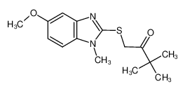 1-(5-methoxy-1-methylbenzimidazol-2-yl)sulfanyl-3,3-dimethylbutan-2-one 302929-96-0