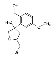 102615-95-2 spectrum, 2-(bromomethyl)-4-(2-(hydroxymethyl)-5-methoxyphenyl)-4-methyltetrahydrofuran