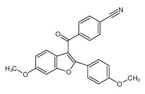 4-[6-methoxy-2-(4-methoxyphenyl)-1-benzofuran-3-carbonyl]benzonitrile 176977-56-3