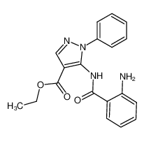 104907-79-1 spectrum, ethyl 5-(2-aminobenzamido)-1-phenyl-1H-pyrazole-4-carboxylate