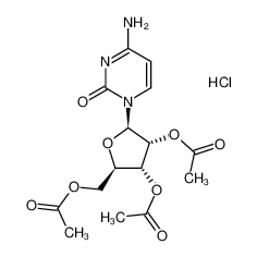 [(2R,3R,4R,5R)-3,4-diacetyloxy-5-(4-amino-2-oxopyrimidin-1-yl)oxolan-2-yl]methyl acetate,hydrochloride 63639-21-4