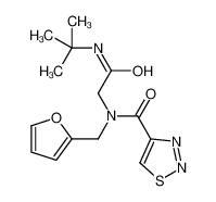 N-(2-Furylmethyl)-N-{2-[(2-methyl-2-propanyl)amino]-2-oxoethyl}-1 ,2,3-thiadiazole-4-carboxamide 606115-95-1