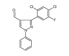 3-(2,4-DICHLORO-5-FLUOROPHENYL)-1-PHENYL-1H-PYRAZOLE-4-CARBALDEHYDE