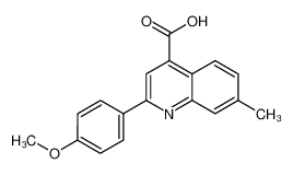 2-(4-METHOXYPHENYL)-7-METHYLQUINOLINE-4-CARBOXYLIC ACID 116734-21-5