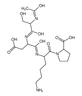 1-[2-[[2-[(2-acetamido-3-hydroxypropanoyl)amino]-3-carboxypropanoyl]amino]-6-aminohexanoyl]pyrrolidine-2-carboxylic acid 127103-11-1