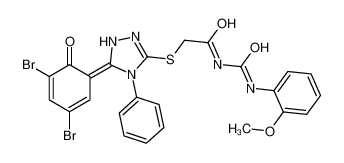 97399-30-9 structure, C24H19Br2N5O4S