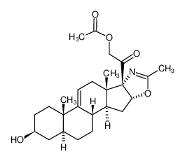 19890-70-1 spectrum, 21-acetoxy-3β-hydroxy-2'-methyl-(5α,16β)-pregn-9(11)-eno[17,16-d]oxazol-20-one