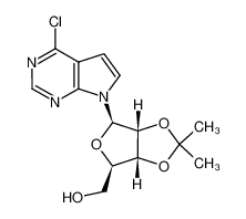 [(3aR,4R,6R,6aR)-4-(4-chloropyrrolo[2,3-d]pyrimidin-7-yl)-2,2-dimethyl-3a,4,6,6a-tetrahydrofuro[3,4-d][1,3]dioxol-6-yl]methanol 158078-04-7