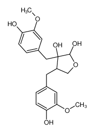 3,4-bis[(4-hydroxy-3-methoxyphenyl)methyl]oxolane-2,3-diol