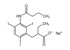 7246-21-1 structure, C15H17I3NNaO3