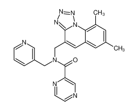 N-[(7,9-Dimethyltetrazolo[1,5-a]quinolin-4-yl)methyl]-N-(3-pyridi nylmethyl)-2-pyrazinecarboxamide