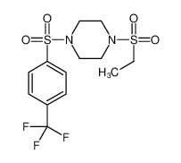 1-(Ethylsulfonyl)-4-{[4-(trifluoromethyl)phenyl]sulfonyl}piperazi ne 606132-00-7