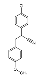 2-(4-chlorophenyl)-3-(4-methoxyphenyl)propanenitrile 5422-48-0