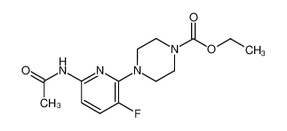 75167-27-0 6-acetylamino-2-(4-ethoxycarbonyl-1-piperazinyl)-3-fluoropyridine