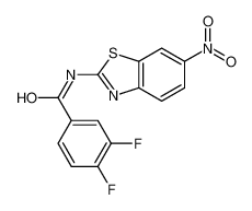 313222-96-7 structure, C14H7F2N3O3S