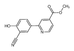 876918-34-2 spectrum, 2-(3-cyano-4-hydroxyphenyl)isonicotinic acid methyl ester