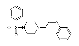 4-(3-Phenylprop-2-enyl)-1-(phenylsulfonyl)piperazine 5264-21-1