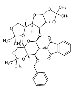 124771-22-8 2-{(4aR,6S,7R,8R,8aS)-8-Benzyloxy-6-[(3aR,5R,6S,6aR)-5-((R)-2,2-dimethyl-[1,3]dioxolan-4-yl)-2,2-dimethyl-tetrahydro-furo[2,3-d][1,3]dioxol-6-yloxy]-2,2-dimethyl-hexahydro-pyrano[3,2-d][1,3]dioxin-7-yl}-isoindole-1,3-dione