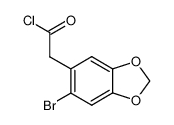 55260-30-5 2-(6-bromo-1,3-benzodioxol-5-yl)acetyl chloride