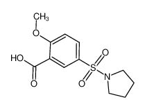 2-甲氧基-5-(1-吡咯烷基磺酰基)苯甲酸