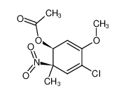 112252-00-3 (Z)-4-chloro-3-methoxy-6-methyl-6-nitrocyclohexa-2,4-dienyl acetate