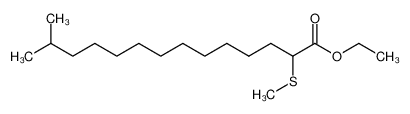 102803-58-7 ethyl 13-methyl-2-(methylthio)tetradecanoate