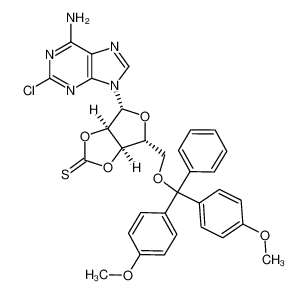 119530-58-4 spectrum, 2-Chloro-5'-O-(4,4'-dimethoxytrityl)-2',3'-O-thiocarbonyladenosine