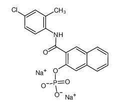 4264-93-1 structure, C18H13ClNNa2O5P