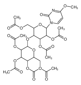 [4,5-diacetyloxy-6-(4-methoxy-2-oxopyrimidin-1-yl)-3-[3,4,5-triacetyloxy-6-(acetyloxymethyl)oxan-2-yl]oxyoxan-2-yl]methyl acetate 4752-87-8