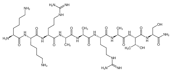 H-LYS-LYS-ARG-ALA-ALA-ARG-ALA-THR-SER-NH2 119386-39-9