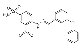 3-nitro-4-(2-(3-phenoxybenzylidene)hydrazinyl)benzenesulfonamide 379724-03-5