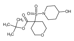 622387-50-2 spectrum, 4-(4-hydroxy-piperidine-1-sulfonyl)-tetrahydro-pyran-4-carboxylic acid tert-butyl ester