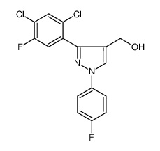 (3-(2,4-DICHLORO-5-FLUOROPHENYL)-1-(4-FLUOROPHENYL)-1H-PYRAZOL-4-YL)METHANOL 618383-38-3